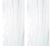 Blanc Bande Fond - AILEXI 2pcs 1M*2M Rideau Frangé de Feuille pour La Décoration de Fête de Photo