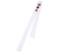 Blanc Bandeau Style Karaté Chef en Coton Japonerie, Respirant | Réutilisable, Confortable et Décoratif, Accessoire Inspiré du Japon, Cuisine, Entraînement et Usage Quotidien