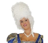 Blanc Baroque Ruche Perruque Halloween Déguisement Femmes Dame Pantomime Epoch