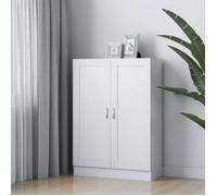 Blanc Bibliothèque Blanc 82,5x30,5x115 cm Bois d'ingénierie - Rangement multimédia H8013