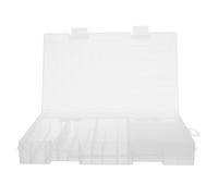 Blanc, Boîte à Piles AA AAA et Boutons Transparent Organisateur ABS | Compartiments Multiples, Couvercle à Clip Sécurisé, Protection la Poussière, pour Bureau et Kits D'urgence