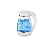 Adler Kettle AD 1274 Standard, Plastic, glass, White/transparent, 2200 W, 360° rotational base, 1.7 L
