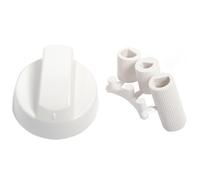 Blanc Bouton de réglage universel pour cuisinières Fours et plaques