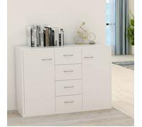 (Blanc) Buffet bahut - Buffet Enfilade Blanc 88x30x65 cm bois ingénierie 206504