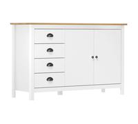 (Blanc) Buffet bahut - Buffet Enfilade Hill Blanc 130x40x80 cm Bois de pin solide 999929