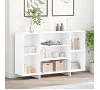 Blanc Buffet blanc 120x30x75 cm bois d'ingénierie - Meuble Rangement LV33098