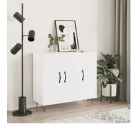 Blanc Buffet de rangement - Vitrine bahut - armoire console Pour cuisine blanc 90 x 34 x 80cm - Bois d'ingénierie 9209190