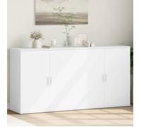 Blanc Buffets - Vitrine bahut - armoire console Pour cuisine 2 pcs blanc 79 x 38 x 80cm - Bois d’ingénierie 2788563