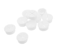 Blanc Cache-Trou de Câble Rond 10 Pièces en ABS | Passe-câble Flexible, Solution de Câblage Ordonnée, Usage Polyvalent, Forme Ronde, Style Pratique