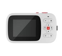(Blanc) Caméra numérique portable autofocus pour enfants, monoculaire, caméscope 2,5K 72 MP, zoom 16