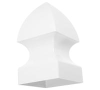 Blanc Capuchon de Poteau PVC Style Rétro pour Portail et Colonne | Protection du Sommet, Installation Sûre, Usage Jardin et Entrée, pour Poteaux de Porche et Clôture