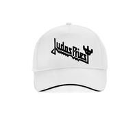 (BLANC) Casquette Judas Priest Screaming for Vengeance UK Heavy Metal Band Casquettes de baseball de haute qualité