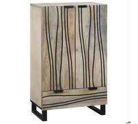 Blanc Commode Buffet bahut - Armoire avec portes, pour Salon, pour médias Blanc et Noir 6839025