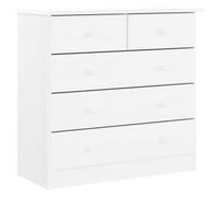 Blanc Commode salon/BUFEET - CLARENCE - Avec rangement - ALTA blanc 77x35x73 cm - bois massif de pin LV753
