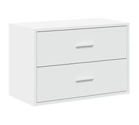 Blanc Commode salon/BUFEET - CLARENCE - Avec rangement - avec 2 tiroirs - blanc 60x31x40 cm - bois d'ingénierie LV864