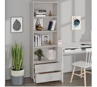 Blanc Commode Salon, CHIC Buffet bas/Cabinet, 1 PC, HAMAR Blanc 60x35x180 cm Bois de pin massif N12586