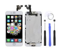 Blanc Complet Écran Lcd Vitre Tactile Sur Châssis + Home Caméra + Écouteur Pour Iphone 6 4.7 + Outils De Réparation