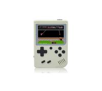 (Blanc) Console de jeux rétro portable mini 8 bits avec écran LCD couleur 3 pouces, idéale pour les