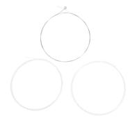 Blanc Cordes de Balalaïka Tension Modérée, en Nylon, Lot de 3 | Remplacement Facile, Usage Quotidien et Enseignement Musical, Son Clair, Transition Fluide, pour Élèves et Professeurs