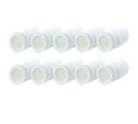 Blanc Couches Lavables en Coton, 3 Couches, Lot de 10 Pièces | Bords Finition, Panneaux Prépliés, Épaisseur Uniforme, à Couches et Change en Nursery