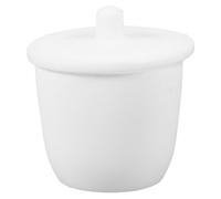 Blanc Creuset de Laboratoire Ptfe 30ml avec Couvercle | Résiste à Diverses Températures, Nettoyage Facile, Usage Répété, pour Analyses Chimiques et Expériences