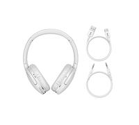 (Blanc) D02 Pro Casque sans fil Bluetooth 5.3 Casque pliable Casque de sport supra-auriculaire Casque de jeu Bluetooth