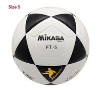 Blanc de noir - Ballon de Football de la ligue FT 5, balle PVU, MIKASA, but de Sport, taille 5, entraînement