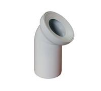 Blanc déchets des toilettes pan de l'eau les tuyaux d'égout connecteur de wc 45 110mm de coude degré