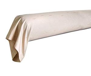 Blanc des Vosges Riziere Chanvre taie de traversin 90 x 190 cm - Percale 100% Coton 80fils/cm²