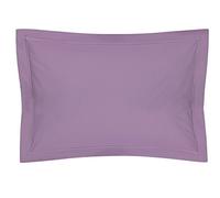 Blanc des Vosges Uni 57 Fils Taie, Coton, Prune, 50 x 75 cm