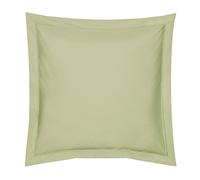 Blanc des Vosges Uni 57 Fils Taie, Coton, Tilleul, 65x65 cm