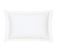 Blanc des Vosges Uni Percale Taie Coton Blanc 50 x 75 cm