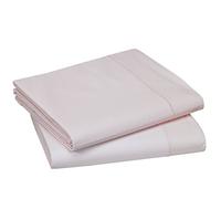 Blanc des Vosges Uni Percale Taie de traversin Coton Petale 90 x 230 cm