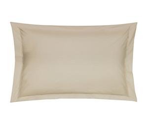 Blanc des Vosges Uni Satin Taie Coton Chanvre 50 x 75 cm