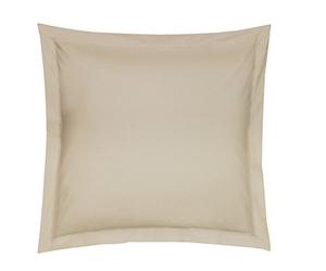 Blanc des Vosges Uni Satin Taie Coton Chanvre 65x65 cm