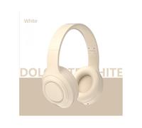 (Blanc) DR58 Écouteurs sans fil Bluetooth 5.0 pliables avec arceau antibruit, oreillettes de sport pour