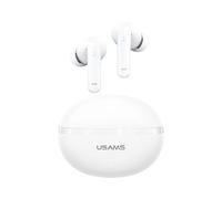 (Blanc) écouteurs intra-auriculaires sans fil USAMS Echo E02, compatibles Bluetooth 5.3, ANC + ENC