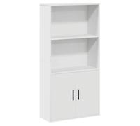 Blanc Étagère,Bibliothèque - bureau/Salon - Meuble de rangement - blanc 60x24x120 cm - Bois d'ingénierie @EU138917