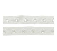 blanc fermeture pression ruban pour bébé COMBINAISONS-PANTALONS et enfant en bas âge vêtements - Bouton-Pression BANDE pour la couture petit vêtements - Barrettes boutons sur tissu bande