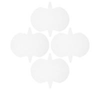 Blanc Feuilles de Canevas 4 Pièces en Plastique | Maille à Grille Claire, Plastique Souple, Découpe Facile, pour Paquet DIY et Panneaux Décoratifs