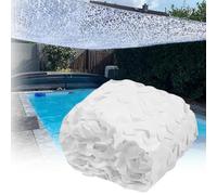 Blanc Filet Camouflage 2.5×6M, Filet de Camouflage Chasse, 210D Bâche de Camouflage Militaire, pour Camping, Forêts, Protection Solaire Extérieure, Jardins et Autres Scènes