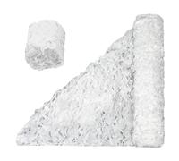 Blanc Filet Camouflage 2M×12M, Filet de Camouflage Militaire, Filet d’Ombrage 210D Tissu Oxford, Bache Camouflages, pour Camouflage Photo Animalière, Accessoire Militaire, Chasse, Jardins