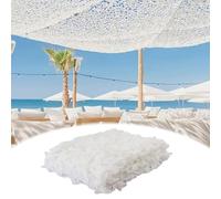 Blanc Filet de Camouflage, 210D Filet Camouflage Chasse, Voile d’Ombrage Extérieur, Auvents Terrasse, pour Bâche de Voiture, Camping, Jardin Décoration(Taille: 2×5M)