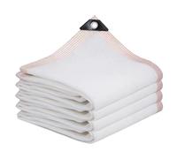 Blanc Filet D'ombrage Extérieur,Filet Protection Solaire Rectangulaire Blanc Toile d’ombrage Taux d'ombrage de 90%, Filet Brise Vue,pour Serre Jardin Terrasse Toits Piscines(1x15m)