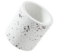 Blanc Gobelet de Rangement Multi-Usage en Diatomite pour Salle de Bain | Résistant à L’usure, Réutilisable, Gain de Place Bureau, Décor Maison, Finition Pierre