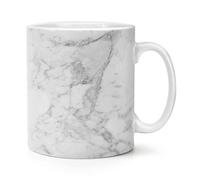 Blanc Gris Classique Effet Marbre 10 oz Tasse