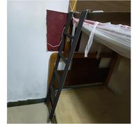 Blanc Gris Noir Crochet sur Échelle Superposée pour Roulotte De Voyage École, Échelle Suspendue RV, Échelle De Lit Loft Dortoir en Métal, 116 130 140 150 Cm De Haut, Black, 1.16m/45.6"/3.8ft