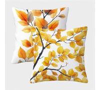 Blanc Housse Coussin 30x30 Lot de 2, Nordique Taie Oreiller 30x30, Velours Doux Housse de Coussin avec Fermeture Éclair Invisible, Carré Taie d'oreiller pour Extérieur Jardin Salon Décor Maison 3-8638