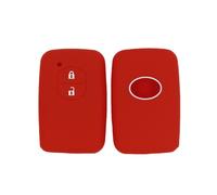 (Blanc) Housse de clé de voiture FOB Toyota Auris Land Cruiser Prius Alphard Aqua Kit de coque de clé de voiture