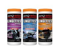 Blanc Jumbo Pack Auto Cleaner Venteo Lot De 90 Lingettes Kit D'entretien Automobile Nettoyant Intérieur Pour Voiture Lingettes Spéciales Vitres, Nettoyantes MultiSurfaces Et Protectrices AntiUv Compos